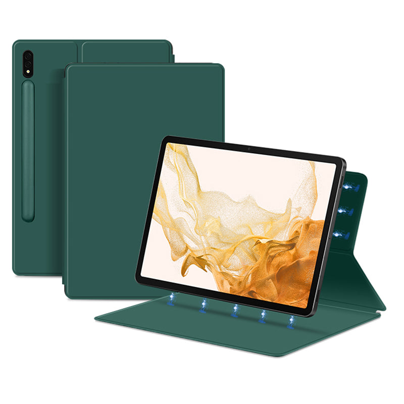 For Samsung Galaxy Tab S8 Magnetic Attachment Tablet Case PU Leather PC Stand Cover with Auto Sleep / Wake For Samsung Galaxy Tab S8 Magnetic Attachment Tablet Case PU Leather PC Stand Cover with Auto Sleep / Wake